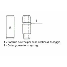 01-2345 METELLI Направляющая втулка клапана
