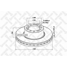 85-00815-SX STELLOX Тормозной диск