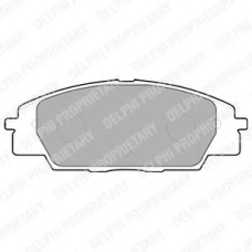LP1559 DELPHI Комплект тормозных колодок, дисковый тормоз