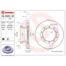 09.B325.30 BREMBO Тормозной диск