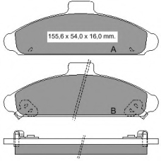 834580 Vema Комплект тормозных колодок, дисковый тормоз