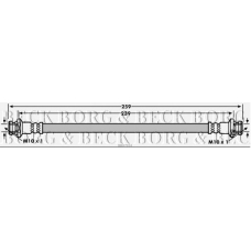 BBH7934 BORG & BECK Тормозной шланг