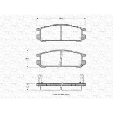 363702161009 MAGNETI MARELLI Комплект тормозных колодок, дисковый тормоз