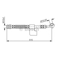 1 987 476 899 BOSCH Тормозной шланг