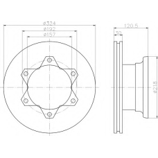 8DD 355 117-551 HELLA Тормозной диск