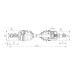 DRS6046.00 OPEN PARTS Приводной вал