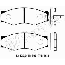 IBD-1133 IPS Parts Комплект тормозных колодок, дисковый тормоз