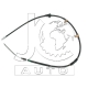 C75057<br />Japan Cars<br />Трос ручного тормоза