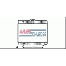 0302701 KUHLER SCHNEIDER Радиатор, охлаждение двигател
