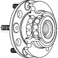 J4714024 NIPPARTS Комплект подшипника ступицы колеса