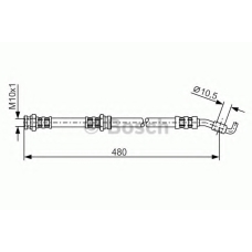 1 987 476 970 BOSCH Тормозной шланг