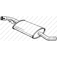 233-743 BOSAL Средний глушитель выхлопных газов