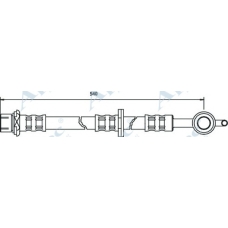 HOS3512 APEC Тормозной шланг