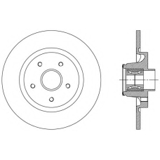 BDA2509.30 OPEN PARTS Тормозной диск