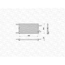 350203144000 MAGNETI MARELLI Конденсатор, кондиционер