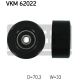 VKM 62022<br />SKF<br />Натяжной ролик, поликлиновой  ремень