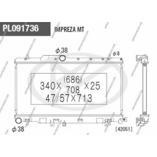S156U16 NPS Радиатор, охлаждение двигателя