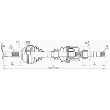 DRS6156.00 OPEN PARTS Приводной вал