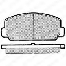 LP231 DELPHI Комплект тормозных колодок, дисковый тормоз