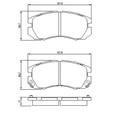 0 986 424 211 BOSCH Комплект тормозных колодок, дисковый тормоз