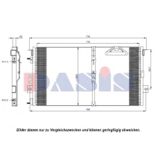 522052N AKS DASIS Конденсатор, кондиционер