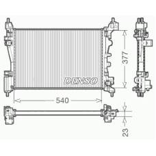 DRM09109 DENSO Радиатор, охлаждение двигателя