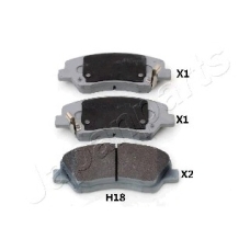 PA-H18AF JAPANPARTS Комплект тормозных колодок, дисковый тормоз