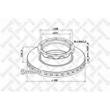 85-00728-SX STELLOX Тормозной диск