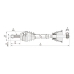 DRS6112.00 OPEN PARTS Приводной вал