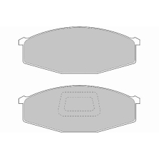 FD899V NECTO Комплект тормозных колодок, дисковый тормоз