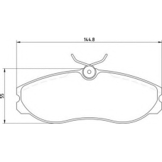 363710203037 MAGNETI MARELLI Комплект тормозных колодок, дисковый тормоз