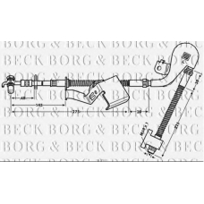 BBH7840 BORG & BECK Тормозной шланг
