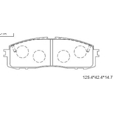 KD2733 ASIMCO Комплект тормозных колодок, дисковый тормоз