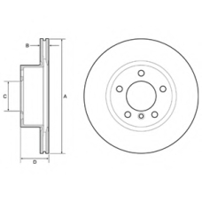 BG4645C DELPHI Тормозной диск