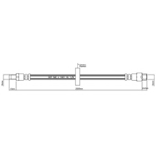 VBH461 MOTAQUIP Тормозной шланг
