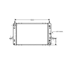 FD2120 AVA Радиатор, охлаждение двигателя