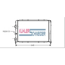 0913501 KUHLER SCHNEIDER Радиатор, охлаждение двигател