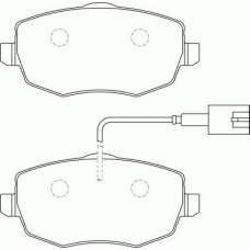 FD7299A NECTO Комплект тормозных колодок, дисковый тормоз