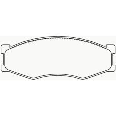 P 56 014 BREMBO Комплект тормозных колодок, дисковый тормоз