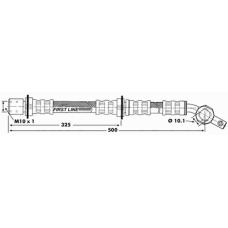 FBH6464 FIRST LINE Тормозной шланг