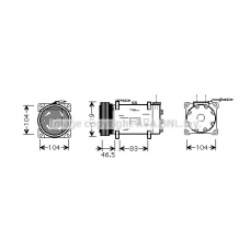 CNK160 Prasco Компрессор, кондиционер