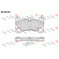 BL2057A2 FTE Комплект тормозных колодок, дисковый тормоз
