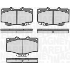 363916060401 MAGNETI MARELLI Комплект тормозных колодок, дисковый тормоз