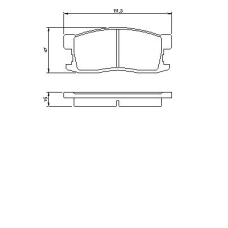 0 986 493 670 BOSCH Комплект тормозных колодок, дисковый тормоз