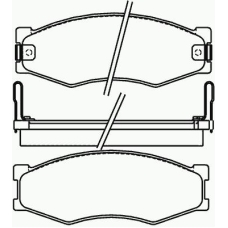 P 56 056 BREMBO Комплект тормозных колодок, дисковый тормоз