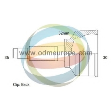 12-211691 ODM-MULTIPARTS Шарнирный комплект, приводной вал
