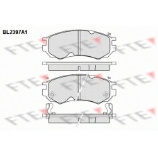 BL2397A1 FTE Комплект тормозных колодок, дисковый тормоз