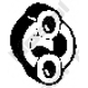 255-097<br />BOSAL<br />Резиновые полоски, система выпуска