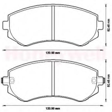 572541B BENDIX Комплект тормозных колодок, дисковый тормоз