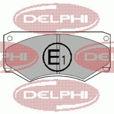 LP180 DELPHI Комплект тормозных колодок, дисковый тормоз